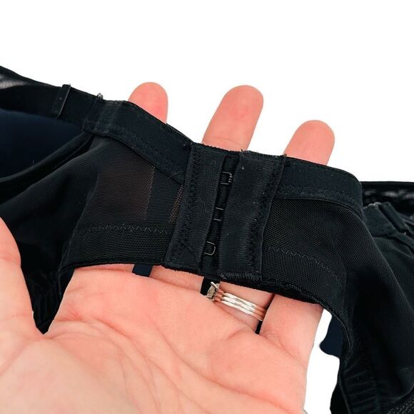 Soma Breathe Beautifully full coverage bra black lace trim 34DD - Picture 5 of 7